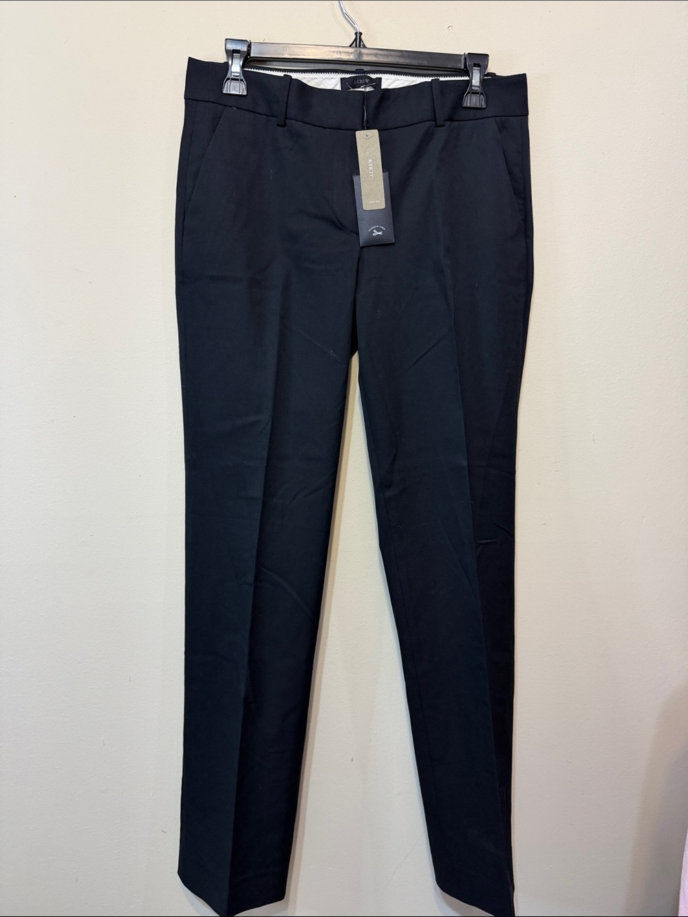 J. Crew Black Straight-Leg Dress Pants 2220